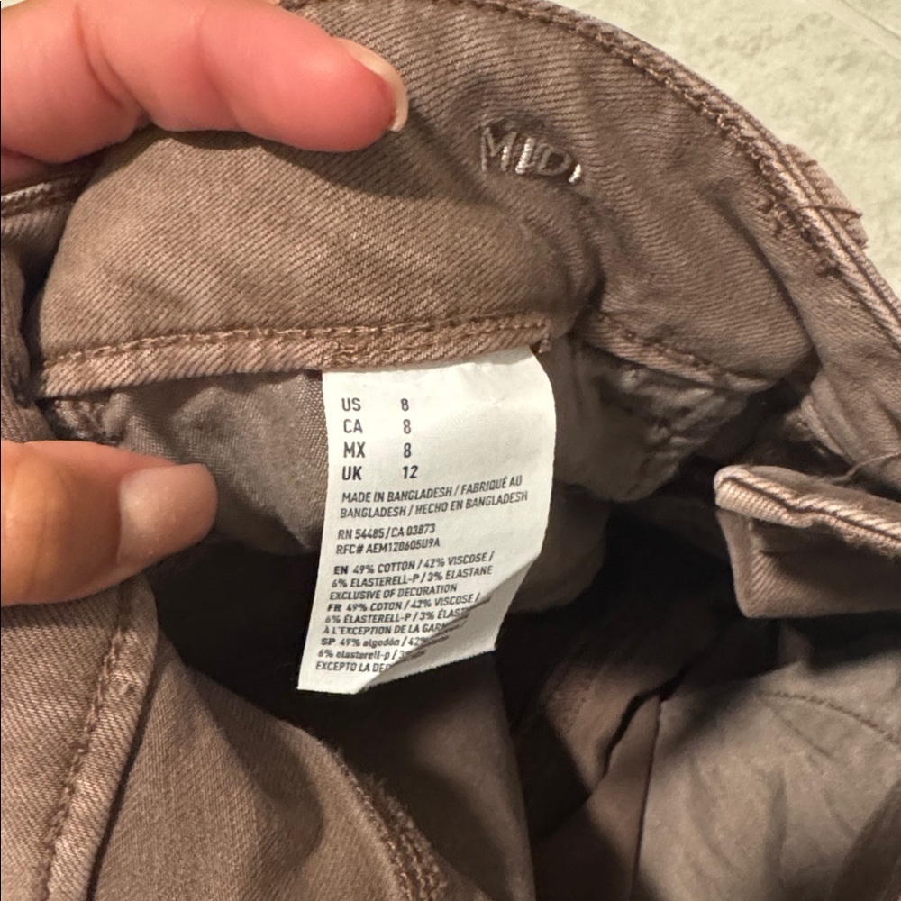 American Eagle Outfitters Women's Tan Jean Shorts - Picture 4 of 4